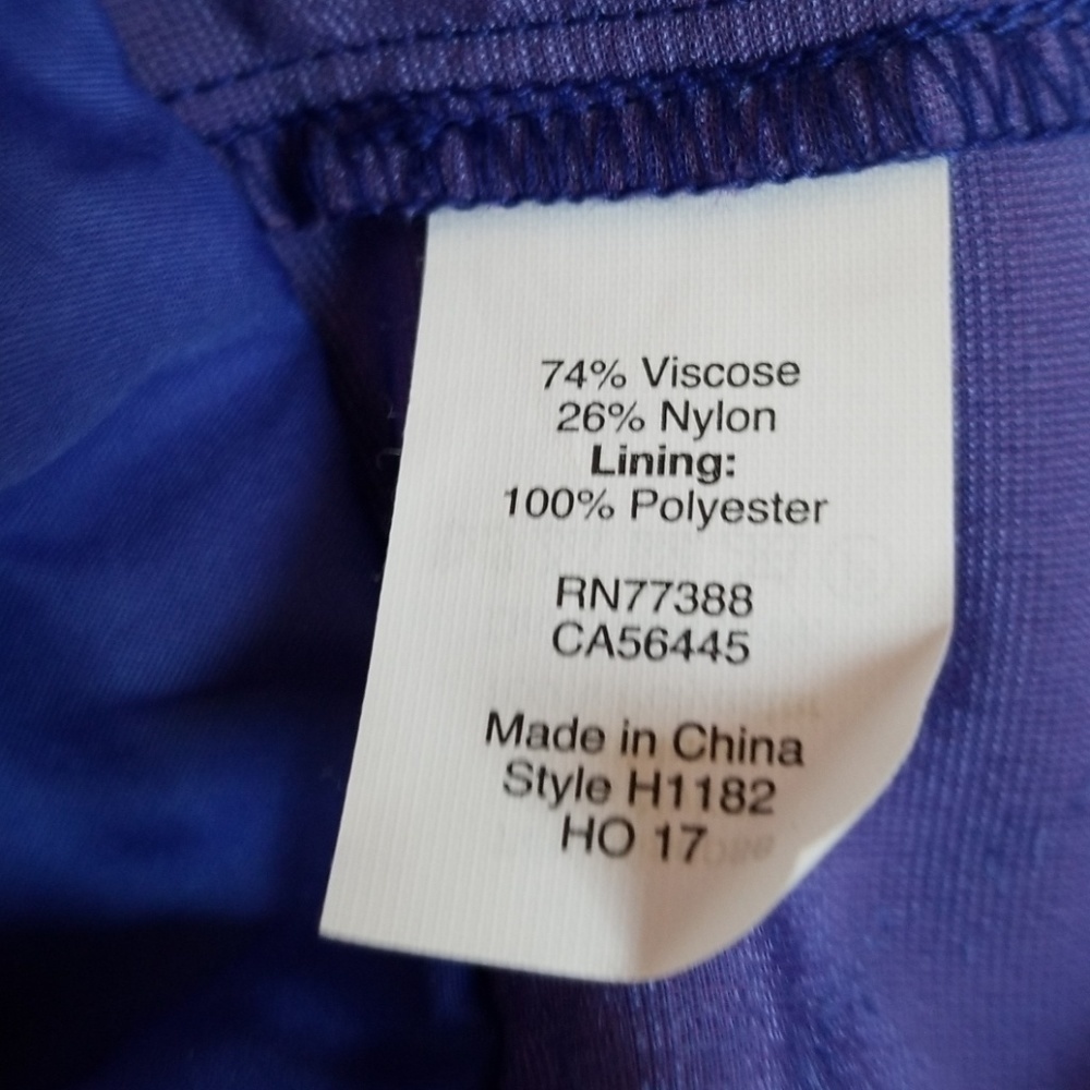 J. Crew Velvet Royal Blue Peplum Top - Picture 6 of 8